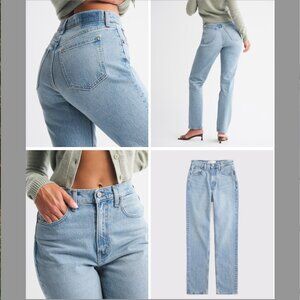 Abercrombie & Fitch Women's High Rise Jeans - Light Blue